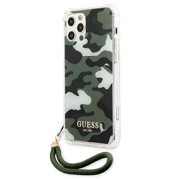 Guess GUHCP12LKSARKA iPhone 12 Pro Max 6.7" green/khaki hardcase Camo Collection