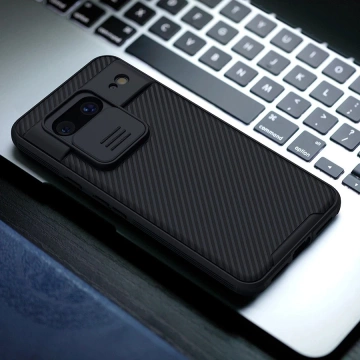 Nillkin CamShield Pro Case s krytem fotoaparátu pro Google Pixel 8 – černý