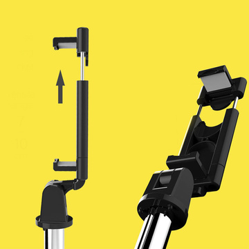 Selfie tyč statív Tripod Alogy Stand držiak telefónu selfie tyč Bluetooth diaľkové ovládanie Black