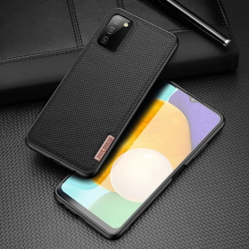 Kryt pouzdra Dux Ducis Fino potažený nylonovým materiálem Samsung Galaxy A03s černý