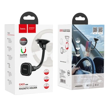 Uchwyt samochodowy HOCO magnetyczny do szyby / deski CA55 czarny
