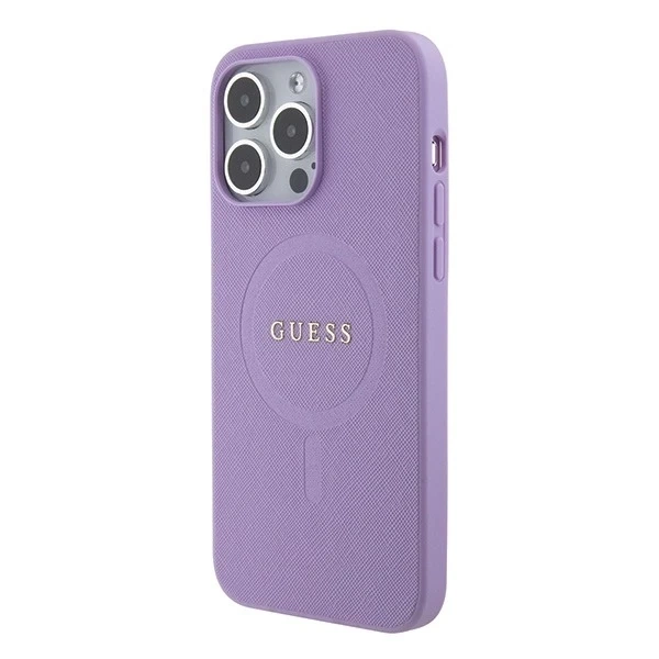 Guess GUHMP15XPSAHMCU Case for iPhone 15 Pro Max 6.7" Saffiano MagSafe