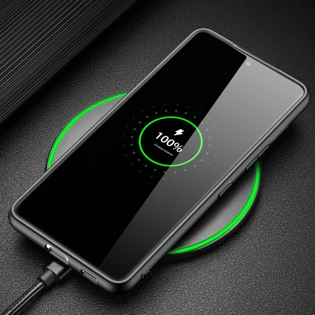 Kryt puzdra Dux Ducis Fino pokrytý nylonovým materiálom Samsung Galaxy S22 (S22 Plus) modrý