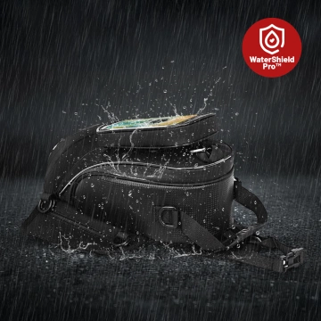 Сумка для мотоцикла зі знімним чохлом для телефону, водонепроникна сумка для мотоцикла з відділеннями та кріпленням на бак, містка та міцна, MotoRider™ – чорна