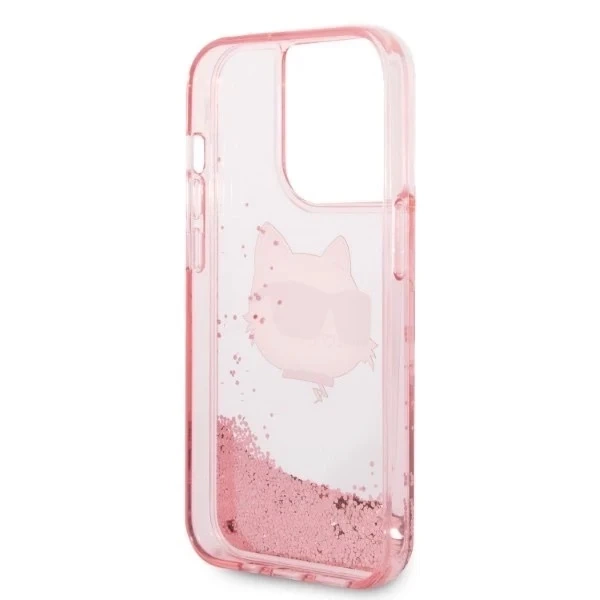 Etui Etui Karl Lagerfeld KLHCP14LLNCHCP für iPhone 14 Pro 6,1" Hardcase Glitter Choupette Head