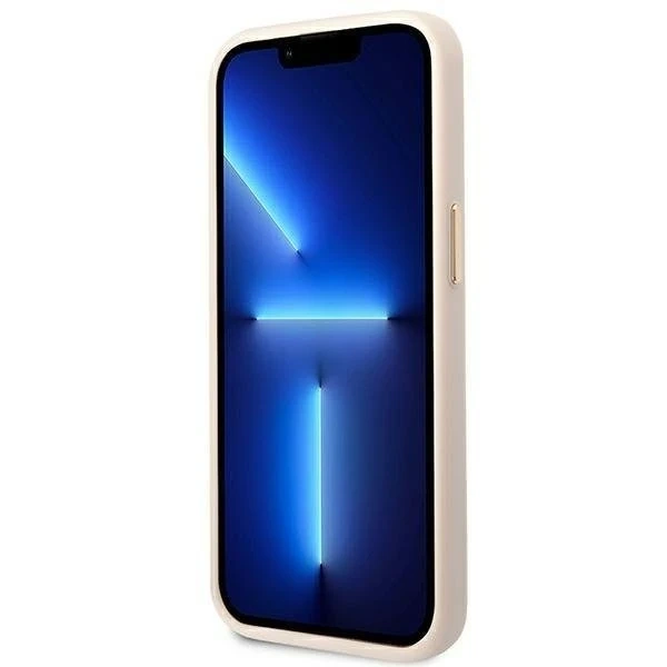 Etui Guess GUHCP14LHG4SHP pro Apple iPhone 14 Pro 6,1" różowy/růžový pevný obal 4G Vintage Gold Logo