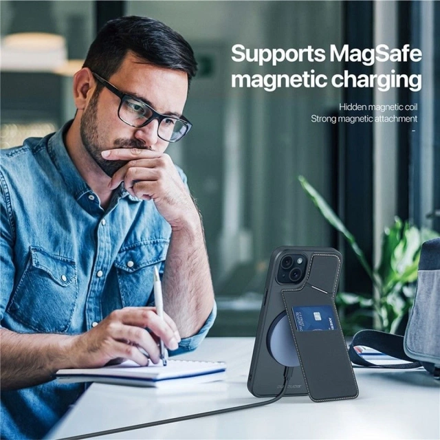 Чохол DUX DUCIS Rafi II Mag - задня кришка з підставкою, сумісний з MagSafe для iPhone 15 Plus