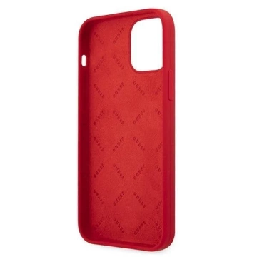 Guess GUHCP12LLSPEWRE iPhone 12 Pro Max 6,7" černý/červený pevný obal Peony Collection
