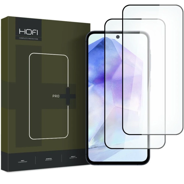 Hofi Glass Pro 2-Pack tempered glass for Samsung Galaxy A35 / A55 5G Black