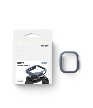 ЧОХОЛ ДЛЯ APPLE WATCH 10 (46MM) ТЕМНО-СИНІЙ ЗІ ЗІРОК "ОНІКС"