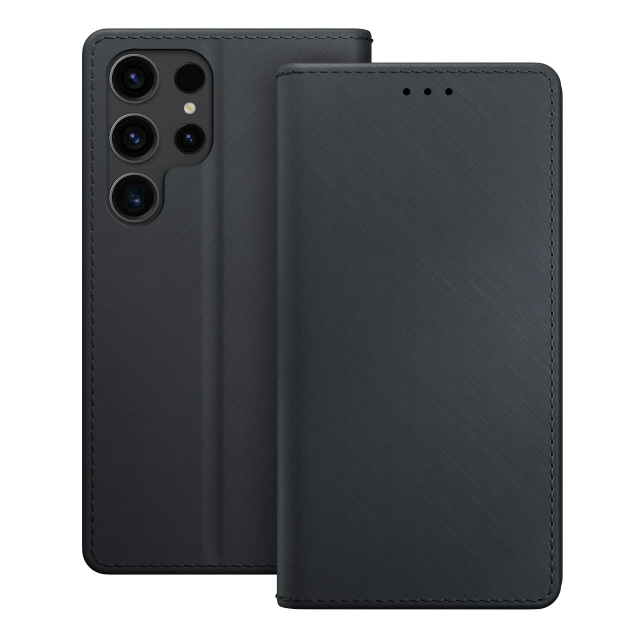 Peňaženka 3mk Wallet Case pre Samsung Galaxy S23 Ultra s magnetickým uzáverom Black