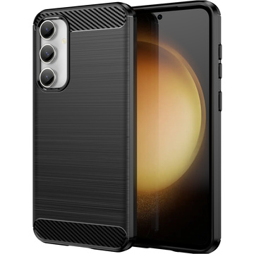 Чохол для Samsung Galaxy S23 FE броньована задня телефонна кришка чохол Alogy Carbon Silicone black