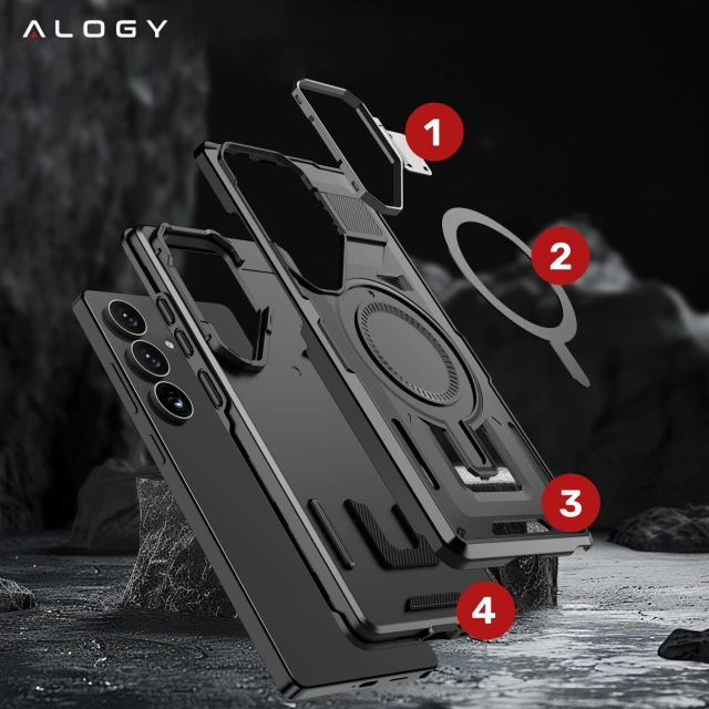 Чохол для Apple iPhone 16 Pro Max Alogy Anti-Shock Hybrid Case for MagSafe Transparent