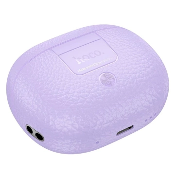 Bezdrôtové Bluetooth slúchadlá HOCO TWS EQ23 s nabíjacím puzdrom, fialové