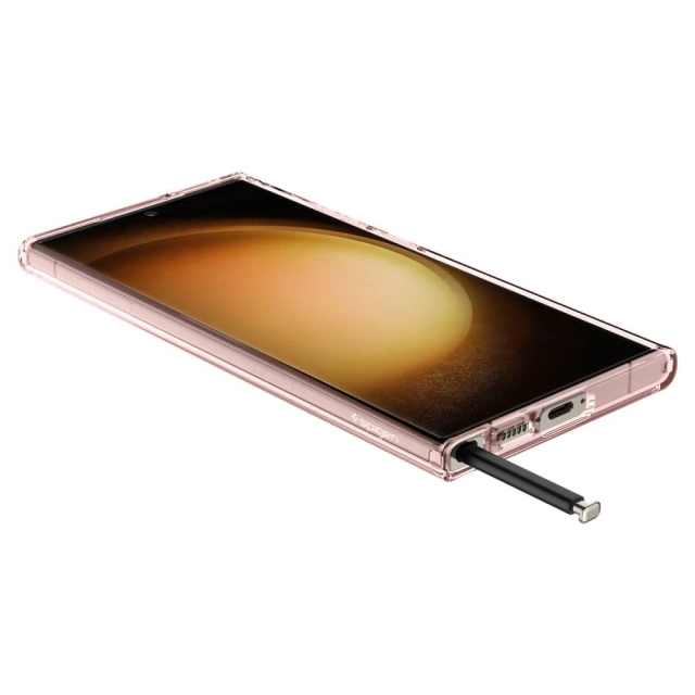 Etui Spigen Ultra Hybrid pro Samsung Galaxy S23 Ultra Rose Crystal