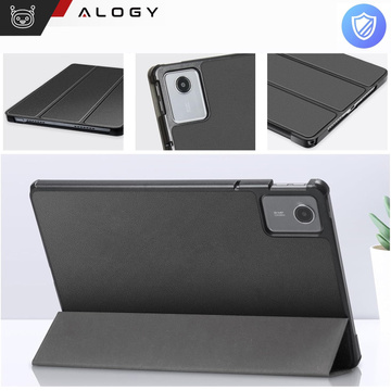 Pouzdro pro Lenovo Tab M11 10,95" TB330FU / TB330XU / TB331FC Book Case Cover with Flip Housing Case Cover Alogy Grey Glass Stylus