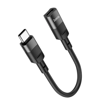 Adaptér HOCO OTG z Type-C (samec) na Lightning (samica) 3A U107 0,1M čierny