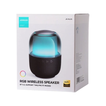 Joyroom bezdrátový Bluetooth 5.3 RGB 8W reproduktor černý (JR-ML05)