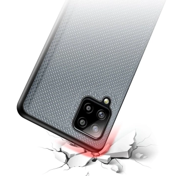 Dux Ducis Fino case cover covered with nylon material for Samsung Galaxy A42 5G gray