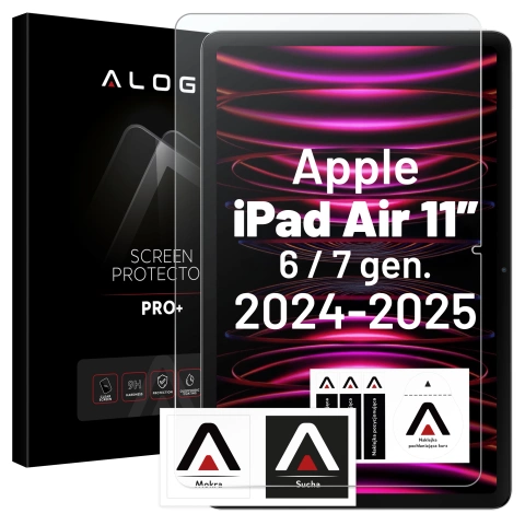Загартоване скло для Apple iPad Air 6 - 11" 2024 Alogy Screen Protector Pro 9H