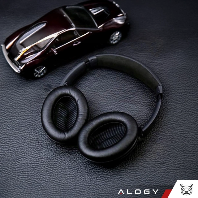Nauszniki 2x wymienne pady gąbki do słuchawek do Bose QC35 QC25 QC15 2 AE2 QC2 Alogy Earpads Czarne