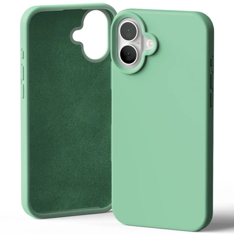 Mercury Silicone Case for iPhone 16 Plus 6.7" Green