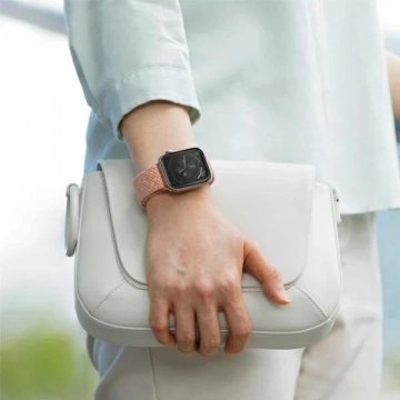 Pasek UNIQ Aspen для Apple Watch 40/38/41mm Series 4/5/6/7/8/SE/SE2 Braided niebieski/oxford blue
