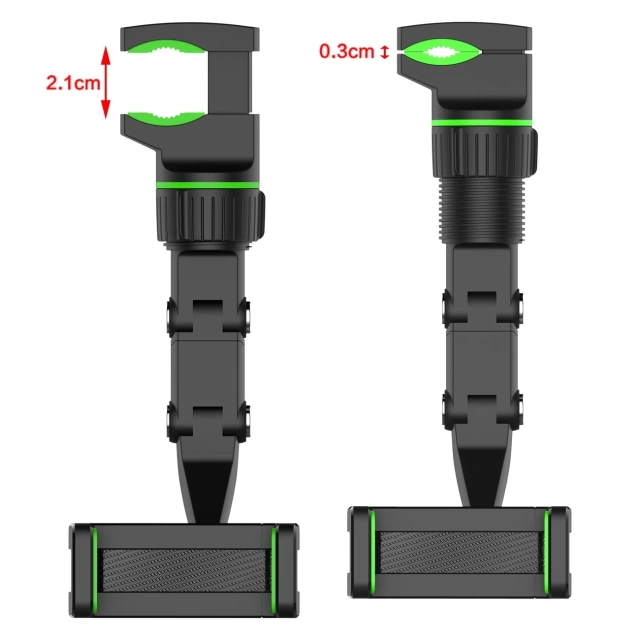 Nastaviteľný držiak spätného zrkadla do auta pre smartfón