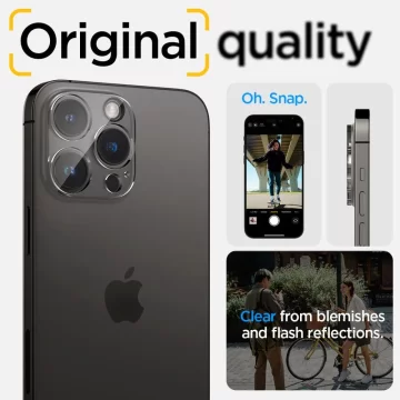 OSŁONA APARATU SPIGEN OPTIK.TR CAMERA PROTECTOR 2-PACK IPHONE 14 PRO / 14 PRO MAX CRYSTAL CLEAR