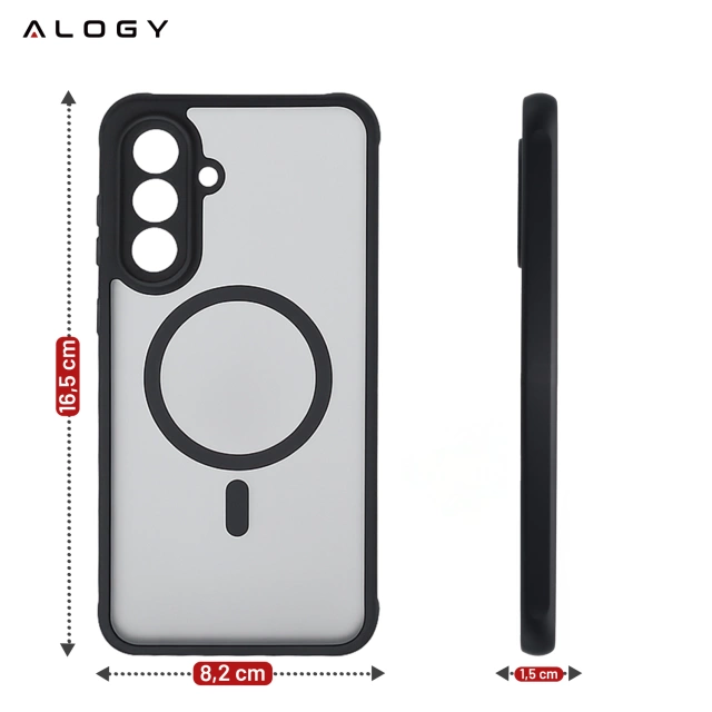 Puzdro pre Apple iPhone 16 Pro Max Alogy Anti-Shock Hybrid Case pre MagSafe Transparent