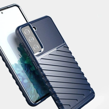 Phone case Thunder Case for Samsung Galaxy S23 silicone armored cover blue