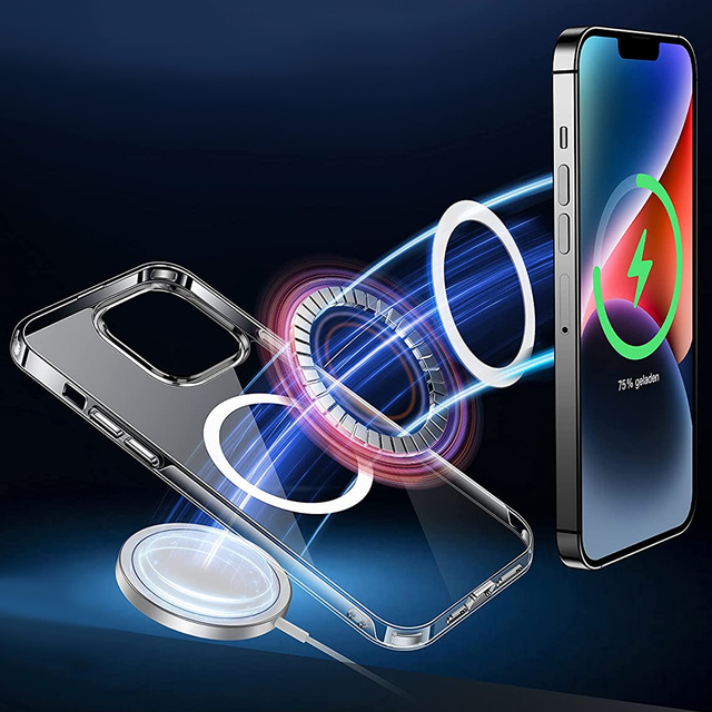 Etui ochronne na telefon Ultra Slim Mag obudowa do MagSafe case do Qi do Apple iPhone 13 Przezroczysty