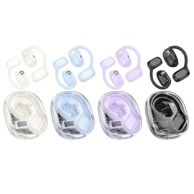 HOCO EA3 TWS Wireless Bluetooth Earphones – Black with Charging Case