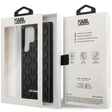 Чохол Karl Lagerfeld KLHCS23LRUPKLPK для Samsung Galaxy S23 Ultra S918 hardcase 3D Monogram black/black