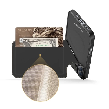 iPhone 16 Case Dux Ducis Rafi II Mag MagSafe RFID Stand Black
