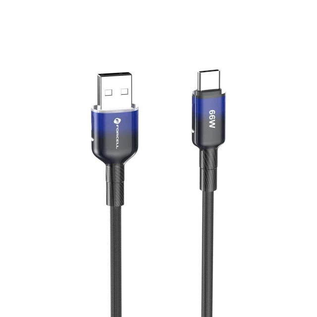 Kabel USB-A – USB-C 66W Forcell F-Energy Gradient 1 m C352 czarny