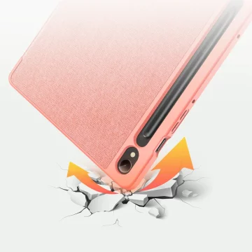 Dux Ducis Domo Hülle mit Ständer für Samsung Galaxy Tab S9 FE – Rosa