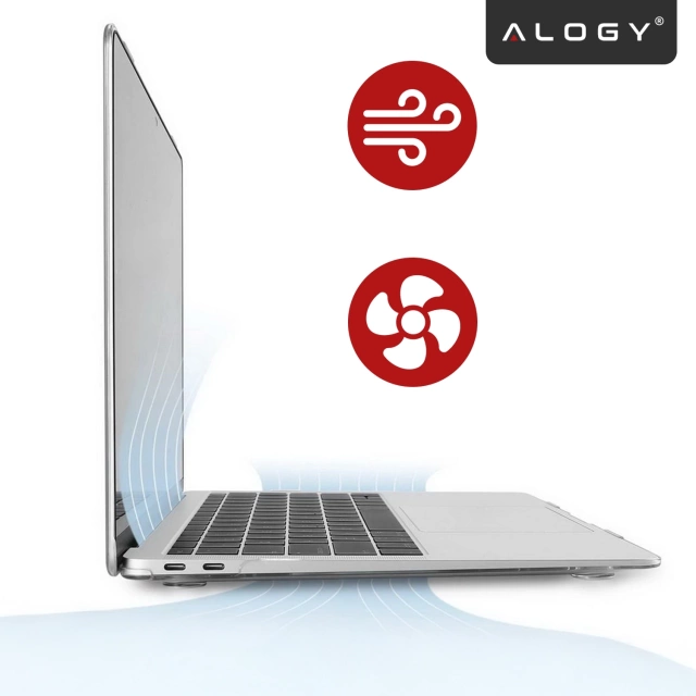 Etui Alogy Hard Case für Apple Macbook Air 13 2022 M2 A2681 13,6" Przezroczyste