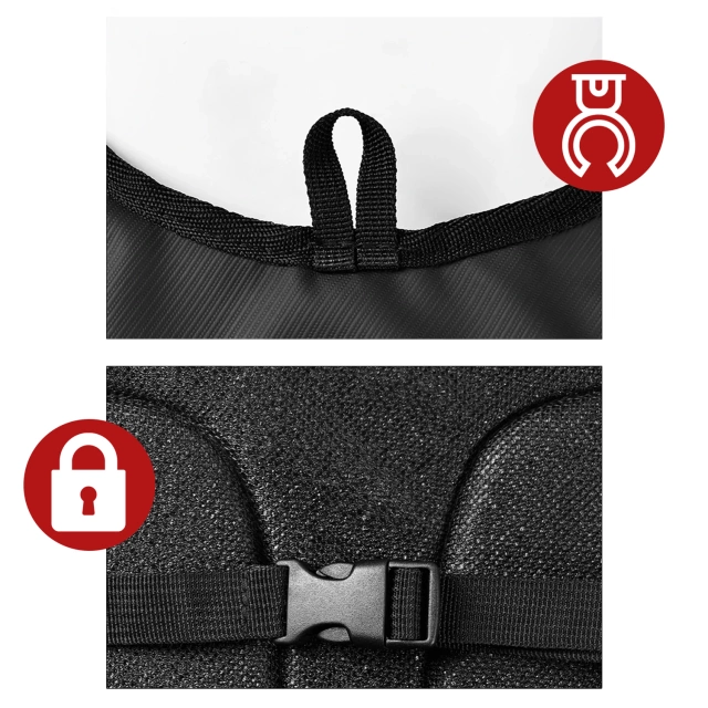 Zadní světlo na kolo na zadní část kola LED osvětlení zadní světlo červené hliníkové voděodolné IPX4 50lm Alogy