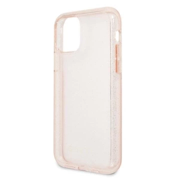 Guess GUHCN58PCGLPI iPhone 11 Pro Różowy/ružové pevné puzdro Glitter