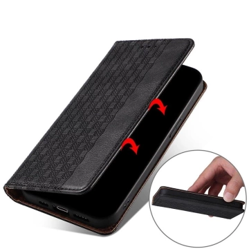Puzdro s magnetickým popruhom Case pre Xiaomi Redmi Note 11 Pro Pouch Wallet Mini Lanyard Pendant Black