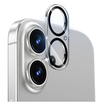 Hybrid glass for the camera for Apple iPhone 16 / 16 Plus lens cover 3mk Lens Pro Full Cover armored camera protection