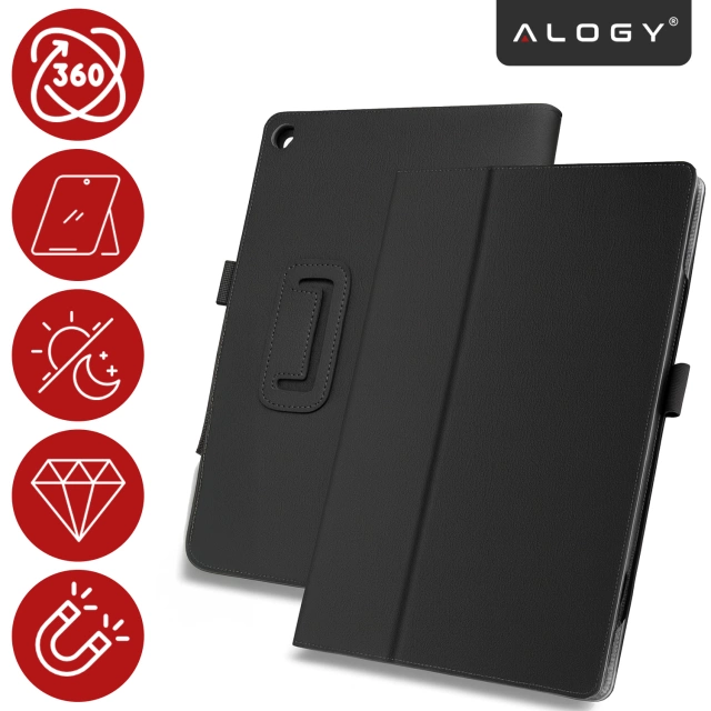 Pouzdro pro Lenovo Tab M11 10,95" TB330FU/TB330XU/TB331FC Kryt stojanu Tablet Flip Cover Pouzdro Alogy Black