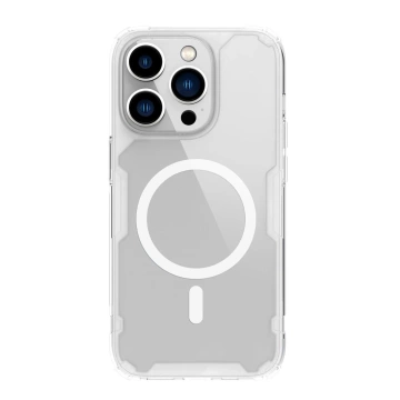 Pancierové puzdro Nillkin Nature Pro Magnetic s MagSafe pre iPhone 15 Pro - biele