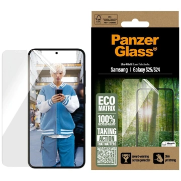 Tvrzené sklo pro Samsung Galaxy S25 PanzerGlass Ultra-Wide Fit Eco Matrix