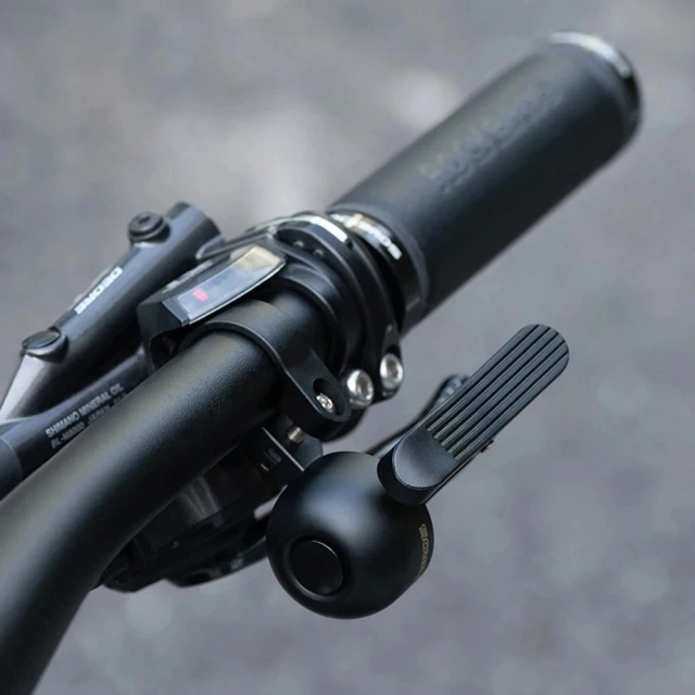 Rockbros 34210007001 Fahrradklingel für die linke Lenkerseite – Schwarz