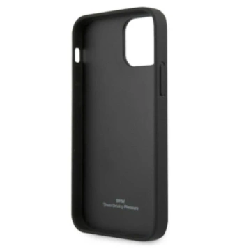 BMW BMHCP12LRSPPR phone case for Apple iPhone 12 Pro Max 6.7" red/red hardcase Leather Curve Perforate