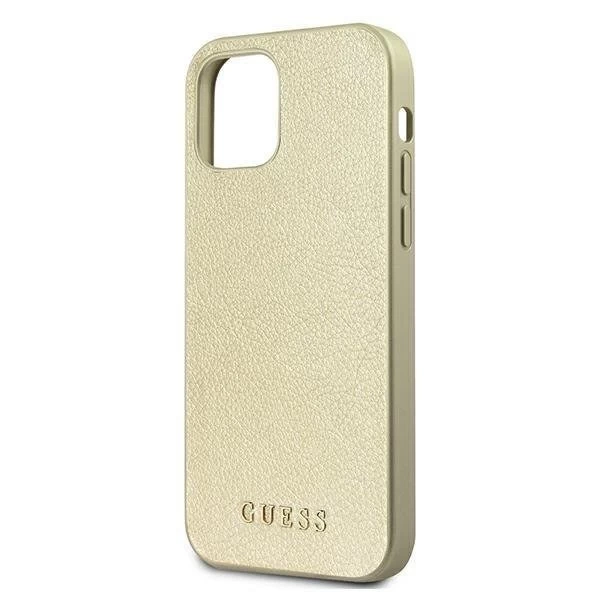 Guess GUHCP12LIGLGO iPhone 12 Pro Max 6,7" złoty/gold Hardcase Iridescent