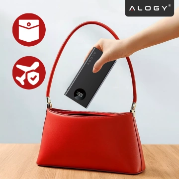 PowerBank Alogy TurboCharge 120W PD PowerDelivery rychlé nabíjení 10000mAh 2x USB-A 1x USB-C Černá
