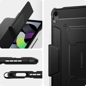 Etui Spigen Rugged Armor Pro pre Apple iPad Air 4 2020 / 5 2022 čierny